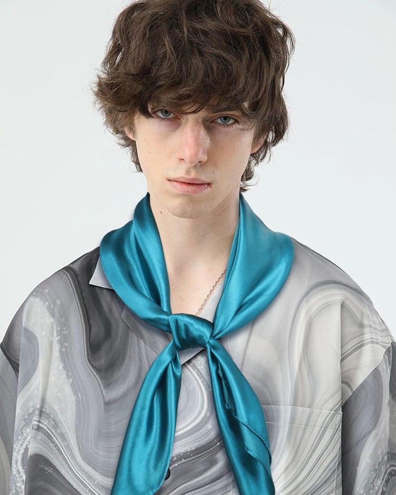 Molans 35 Inch Solid Color Wild Rag, Pure Cowboy Bandanas Oversize Western Neckerchief Bolo Head Scarf for Men Women - Image 2
